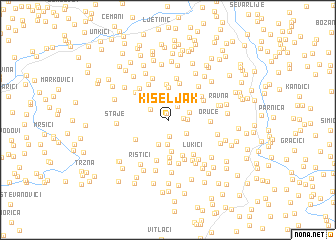 map of Kiseljak