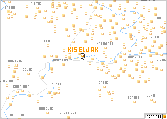 map of Kiseljak