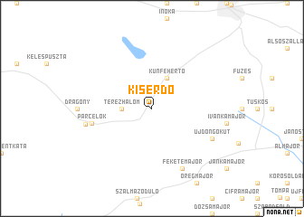 map of Kiserdő