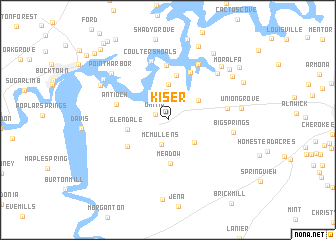 map of Kiser
