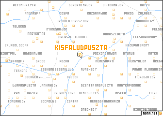 map of Kisfaludpuszta