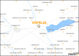 map of Kisfalud