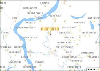 map of Kisfoktő