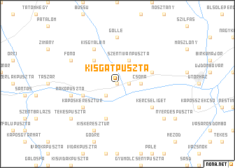 map of Kisgátpuszta