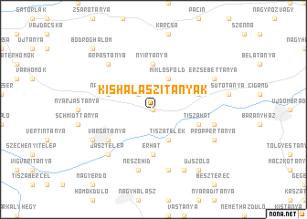 map of Kishalászitanyák