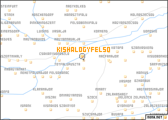 map of Kishalogy Felső