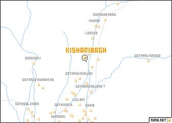 map of Kishāri Bāgh