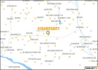 map of Kisharsány