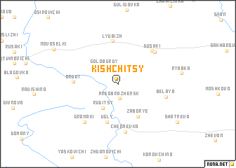 map of Kishchitsy