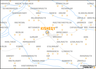 map of Kishegy