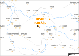 map of Kishesha