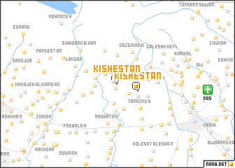 map of Kīshestān