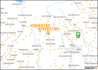 map of Kīshestān