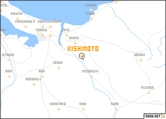 map of Kishimoto