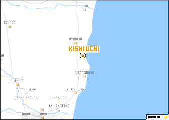 map of Kishiuchi