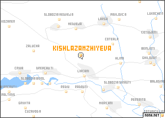 map of Kishla Zamzhiyeva