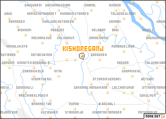 map of Kishoreganj