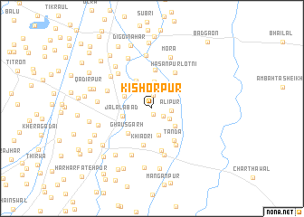 map of Kishorpur