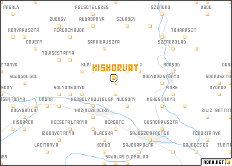 map of Kishorvát