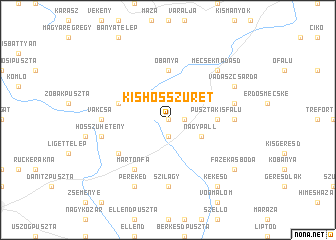 map of Kishosszúrét