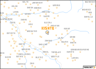 map of Kishtë