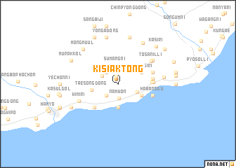 map of Kisiak-tong