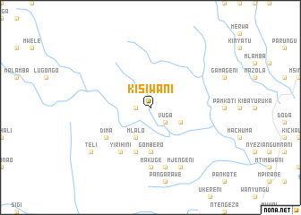 map of Kisiwani