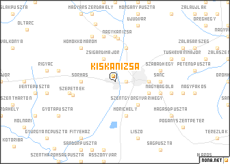 map of Kiskanizsa