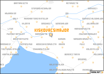 map of Kiskovácsimajor