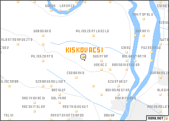 map of Kiskovácsi