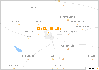 map of Kiskunhalas