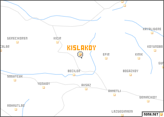 map of Kışlaköy