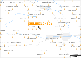 map of Kislászlóhegy