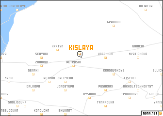 map of Kislaya