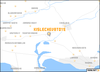 map of Kislechevatoye