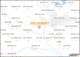 map of Kislingbury