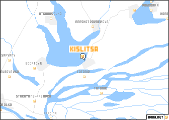 map of Kislitsa