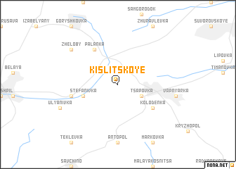 map of Kislitskoye