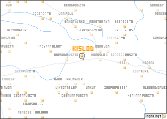 map of Kislőd