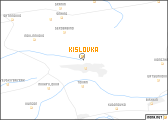 map of Kislovka