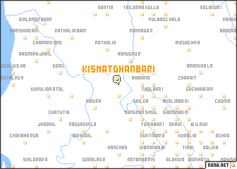 map of Kismat Dhanbāri