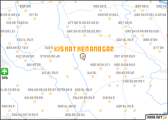 map of Kismat Menānagar