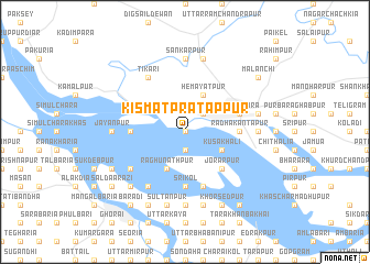 map of Kismat Pratāppur