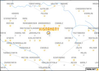 map of Kisnamény