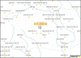 map of Kisnána