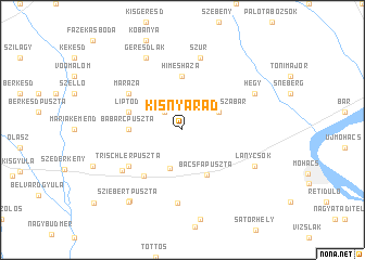 map of Kisnyárád