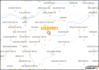 map of Kisomány