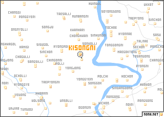 map of Kisŏng-ni