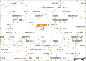 map of Kispáli