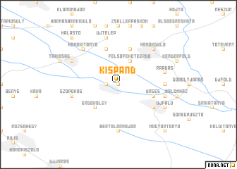 map of Kispánd